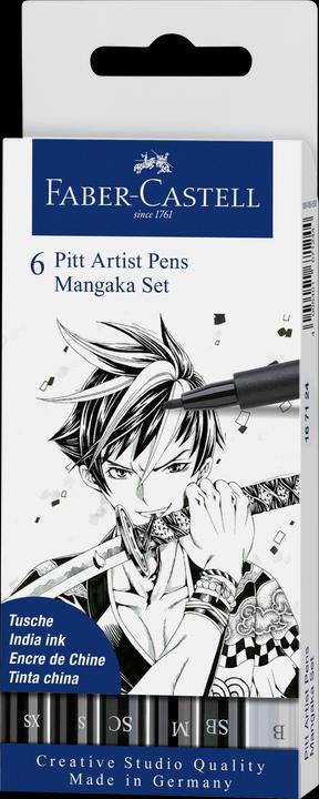 Faber-Castell manga mangaka (Nero, 6 x)