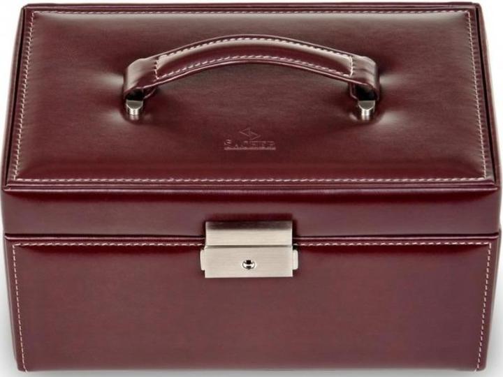 Actual product image Sacher 27.107.010.143 - Jewellery case Eva New Classic, bordeaux (leather)