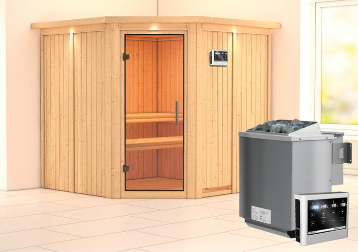 Produktbild Karibu Jarin mit Dachkranz (9 KW Bio externe Steuerung)