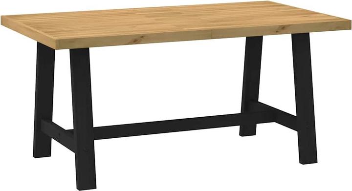 Produktbild VidaXL Esstisch NOAIN A-Form-Beine 160x90x75 cm Massivholz Kiefer (160 x 90 x 75 cm)