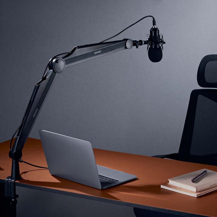 Image du produit Wiltec Bras de microphone 80cm Bras articulé Support de table 3/8" & 5/8" Microphones Studio