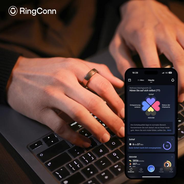 Image du produit RingConn Smart Ring Gen 2 Air (12, Argent)