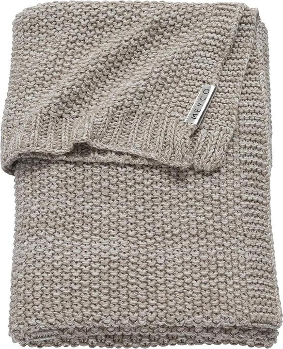 Produktbild Nobodinoz Meyco Strickdecke, 75x100 cm, Sand (75 x 100 cm)
