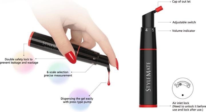 Immagine prodotto Trisa Gel Color Stylemate Red (Essiccatore smalto per unghie, Rosso)