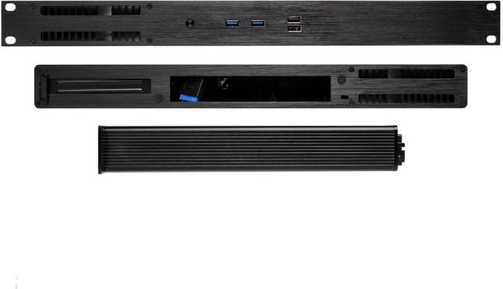 Actual product image Akasa Galileo TU3 Thin Mini-ITX 1U Case, OEM (Thin Mini ITX)