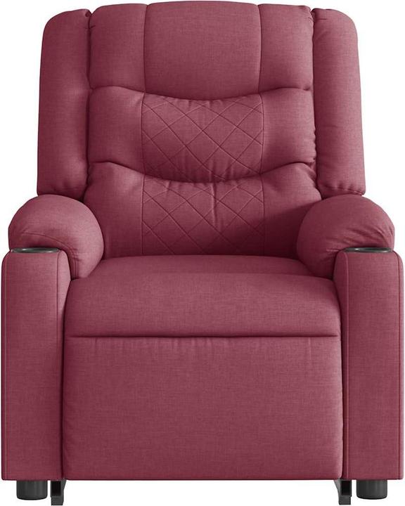 Produktbild VidaXL Elektrischer Massagesessel mit Aufstehhilfe Weinrot Stoff