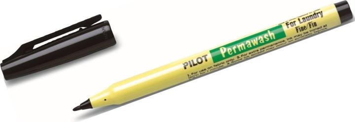 Produktbild Pilot W„schemarker Permawash, schwarz (Schwarz, 0.60 mm, 1 x)