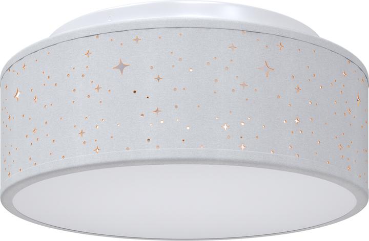Actual product image VidaXL Ceiling light with star-shaped lampshade grey Ø 30 cm fabric E27 (E27)