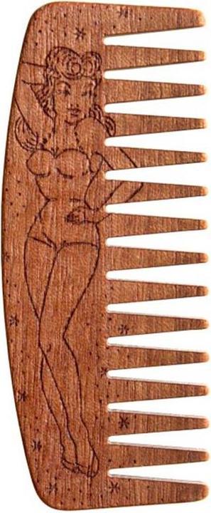 Produktbild Big Red Beard Bartkamm No. 9 Pin up Girl Holz