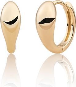 Sparkling Jewels Sparkling Gold-Plated Hoop Earrings Eag32