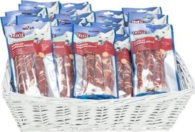 Immagine prodotto Trixie Denta Fun Rotoli da masticare di manzo marmorizzato, 17 cm, 3 pezzi/140 g - (6 pk/ps) (3 pz., 140 g)