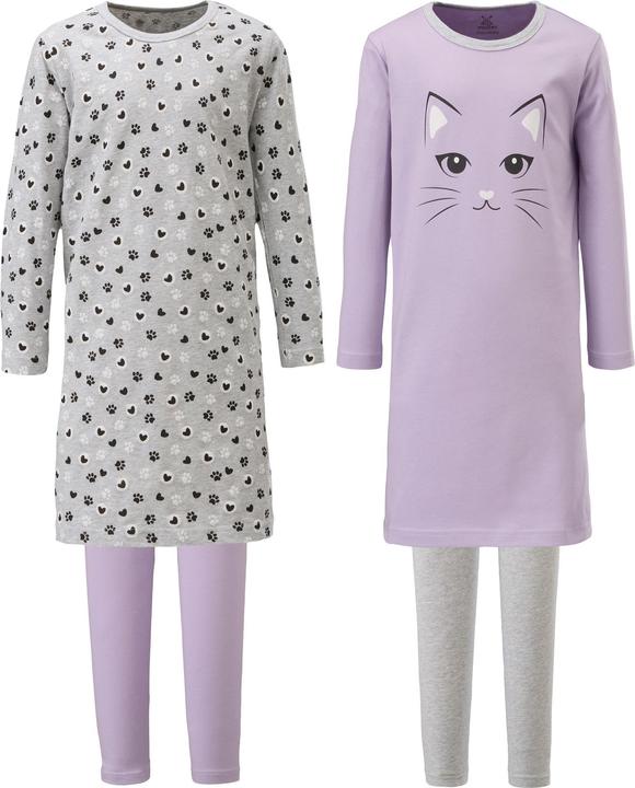 Immagine prodotto Erwin Müller Camicia da notte per bambini con leggings 2-pack (104)