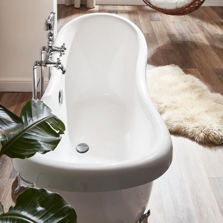 Produktbild Home Deluxe Badewanne freistehend RETRO ohne Armatur - 176x74x79cm (74 cm, 176 cm)