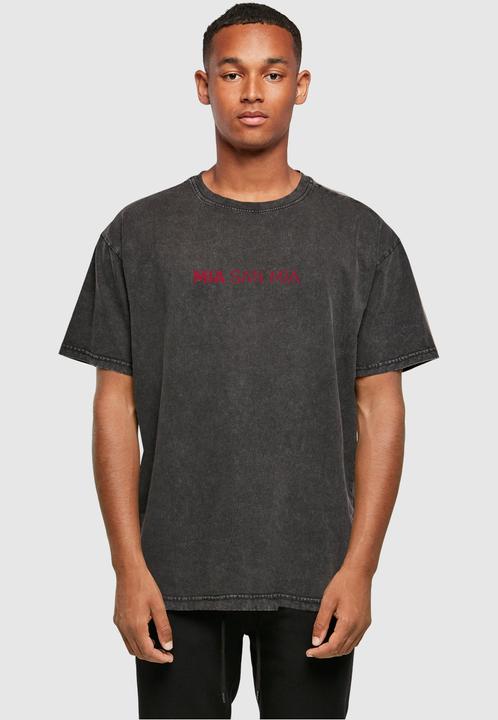 Produktbild FC Bayern München Mia San Mia Red Acid Washed Heavy Oversize Tee - 111611 (L)