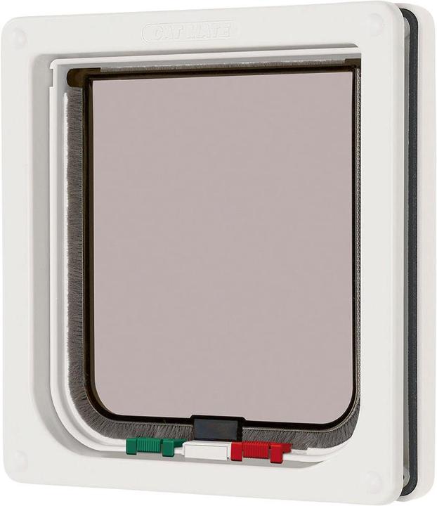 Cat Mate 4-way locking cat flap, white (Magnetic cat flap)