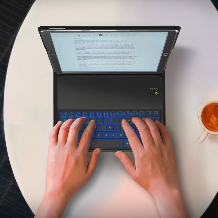 Image du produit Aplic Clavier Bluetooth avec étui en cuir synthétique pour iPad Pro 10,5 pouces (DE, iPad Pro 10.5)