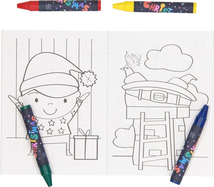 Actual product image Treats set: colouring book, crayons and sticker sheet - cherry