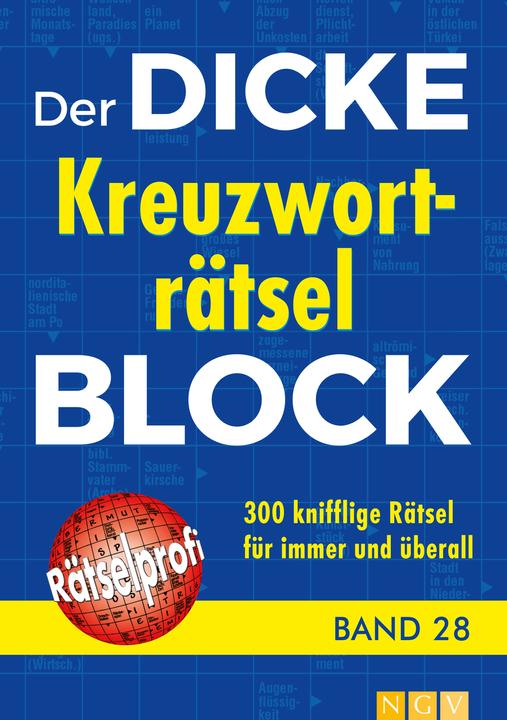 Image du produit Der dicke Kreuzworträtsel-Block Band 28 (Allemand, 2018)
