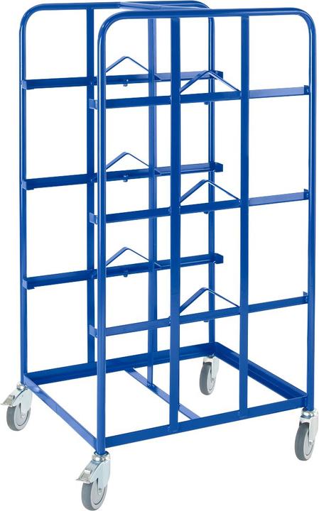 Produktbild Rollcart Kommissionierwagen 16-4410 blau 2 x 41,0 x 2 x 61,0 x 152,0 cm (250 kg)