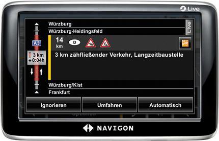 Navigon 6350 LIVE, Bluetooth, TMC, European maps