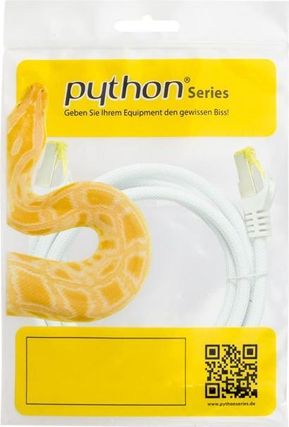 Actual product image Python Series RJ45 patch cable withCat.7 raw cable (S/FTP, CAT7, 5 m)