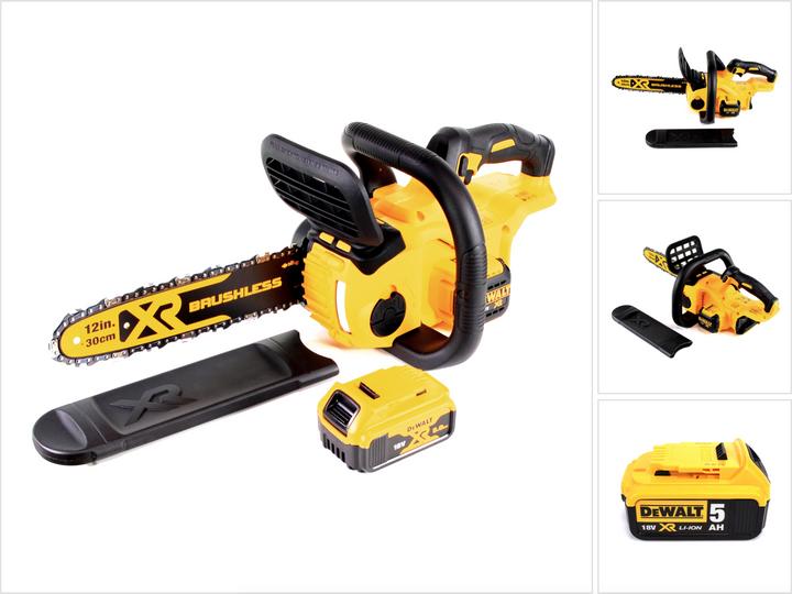 Actual product image DeWalt DCM 565 N Motosega a batteria 18V + 1x Batteria 5,0 Ah - senza caricabatterie (Battery chain saw)