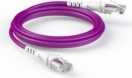 Produktbild PatchSee THEPATCHCORD Cat6A RJ45 Patch cable U/UTP violet - 2.4m (U/UTP, CAT6a, 2.40 m)