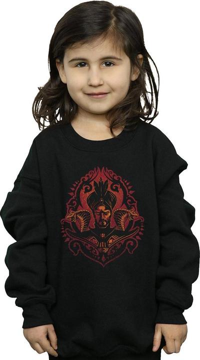 Actual product image Disney Girls Aladdin Movie Jafar Snakes Sweatshirt (128)