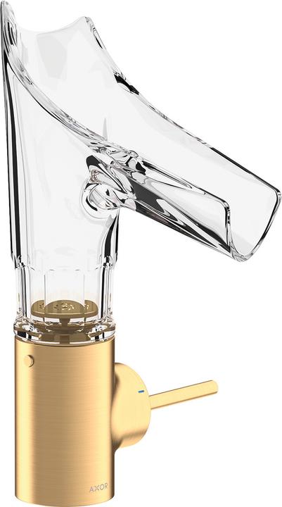 Immagine prodotto hansgrohe Miscelatore monocomando per lavabo AXOR Starck V 140 con bocca in vetro e scarico a scompa