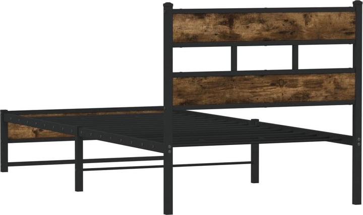 Actual product image VidaXL Metal bed Bed slatted frame double bed Bed frame without mattress 140x200cm (140 x 200)