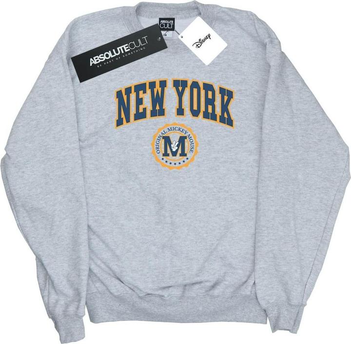 Actual product image Disney Womens/Ladies Mickey Mouse New York Seal Sweatshirt (XL)