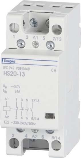 Actual product image Doepke DOEP HS25-31 Contactor 25A/230V/50Hz Installation Contactor HS25-3