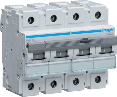 Actual product image Hager HAG HMC480 Circuit breaker 4P 15kA C-80A 6M