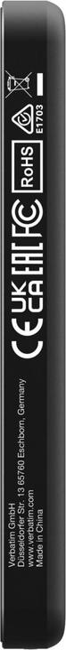 Actual product image Verbatim Charge 'n' Go Essentials Power Bank Magnetic Wireless 5000mAh Black (5000 mAh, 20 W, 18.50 Wh)