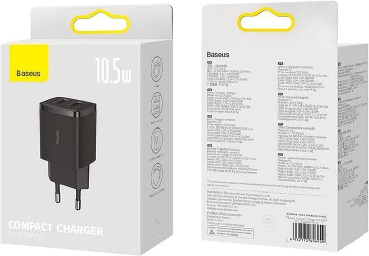 Actual product image Baseus Compact Charger (10.50 W)