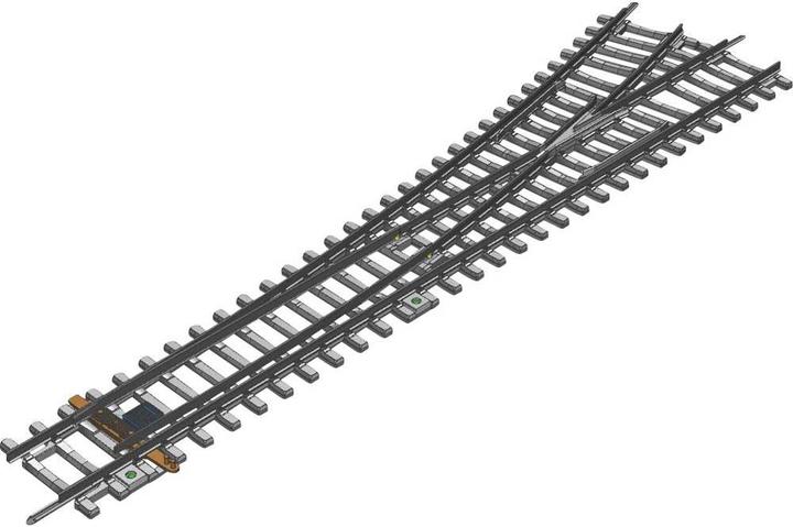 Actual product image Piko Turnout WL with concrete sleepers (Track H0)