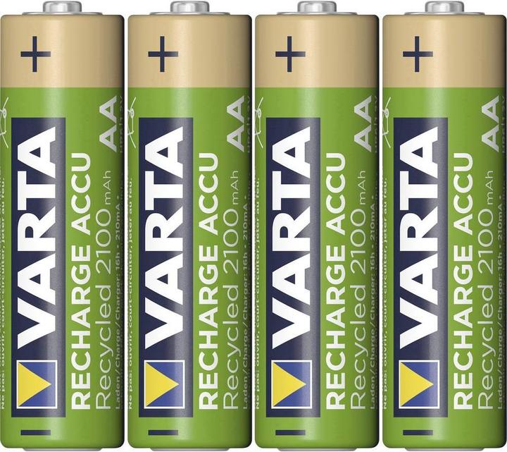 Image du produit Varta Recharge Accu Recyclé (4 pcs, AA, 2100 mAh)