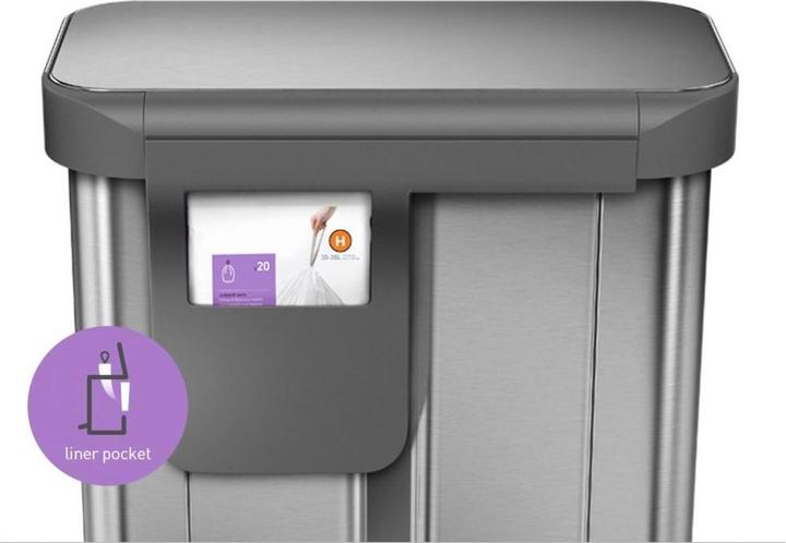 Image du produit Simplehuman Poubelle à pédale (58 l)