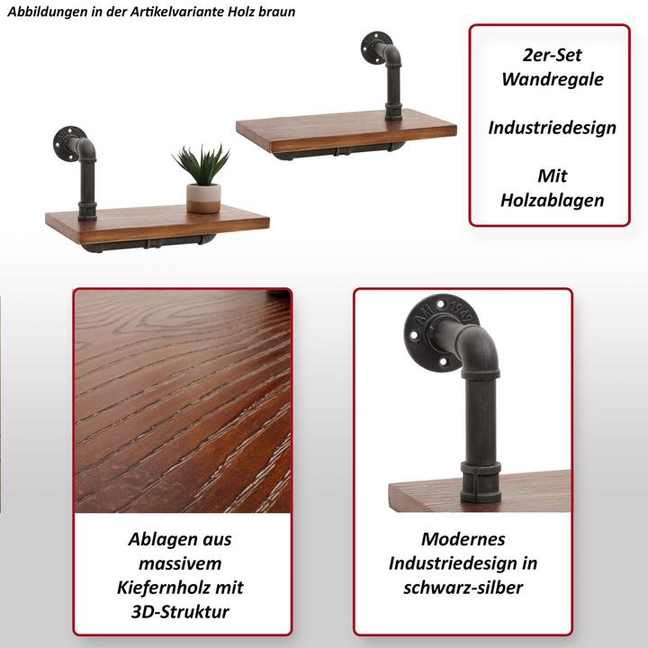 Produktbild Jamb 2er-Set Wandregal JAM-N29