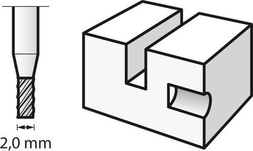 Image du produit Dremel Lames de fraisage à grande vitesse Ø 2,0 mm (2 pièces)
