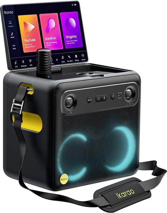Produktbild Ikarao Karaokebox Break X2 10" Screen 2 Mikrofone, 600W