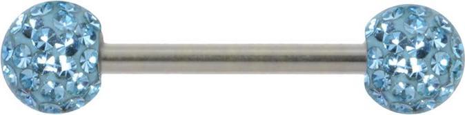 Bijouteria Brustpiercing (Edelstahl, Kristall, Epoxiharz)