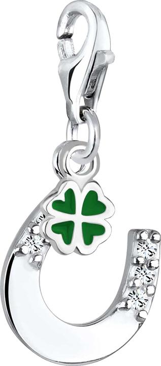 Immagine prodotto Elli Charm Portafortuna Cristalli Argento 925 (Cristallo di vetro, Argento 925)