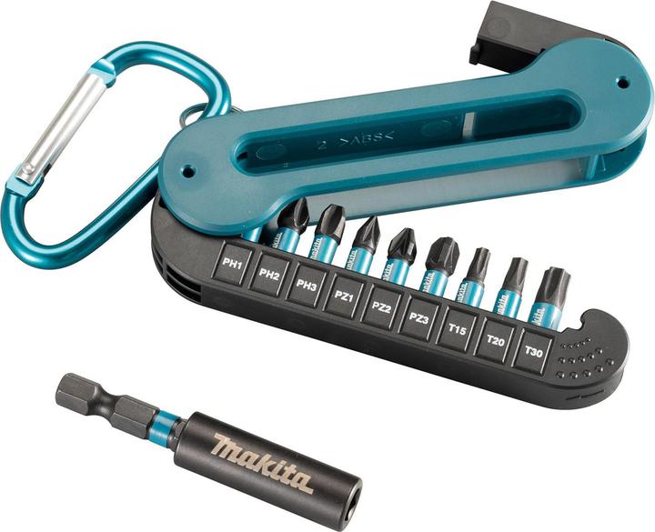 Produktbild Makita Impact Black Bit-Set (PH3, PZ2, PZ1, T15, T20, PH1, T30, PH2, PZ3, Bithalter magnetisch 60 mm)