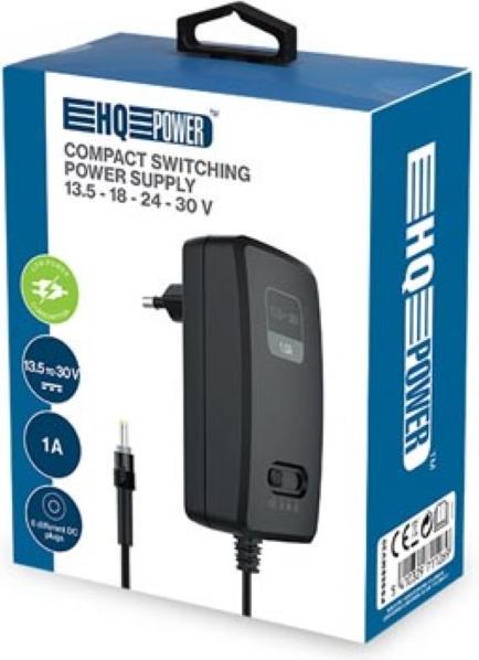 Produktbild Velleman STECKERNETZTEIL - EINSTELLBAR - 13,5 TO 30 VDC - 30 W - 1 A max.