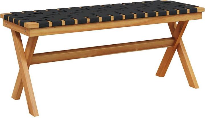 VidaXL Banc de jardin en acacia et tissu