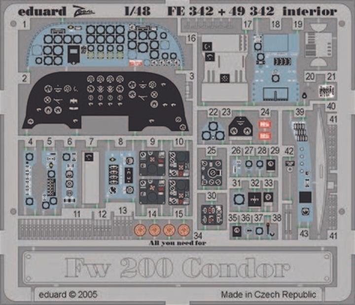 Actual product image Eduard Fw 200 Condor interior