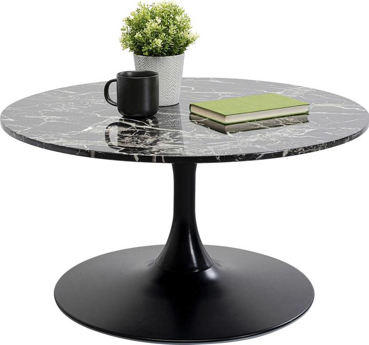 Immagine prodotto Kare Design Couchtisch Schickeria Marmor Schwarz Ø80cm