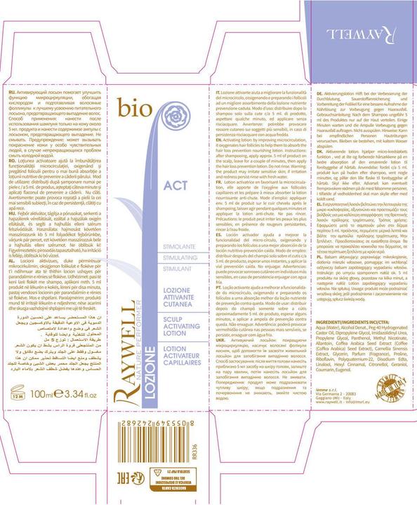Actual product image Raywell Lotiune pentru scalp Bio Nature Scalp Activating,Toate tipurile de par, 100ml (100 ml)