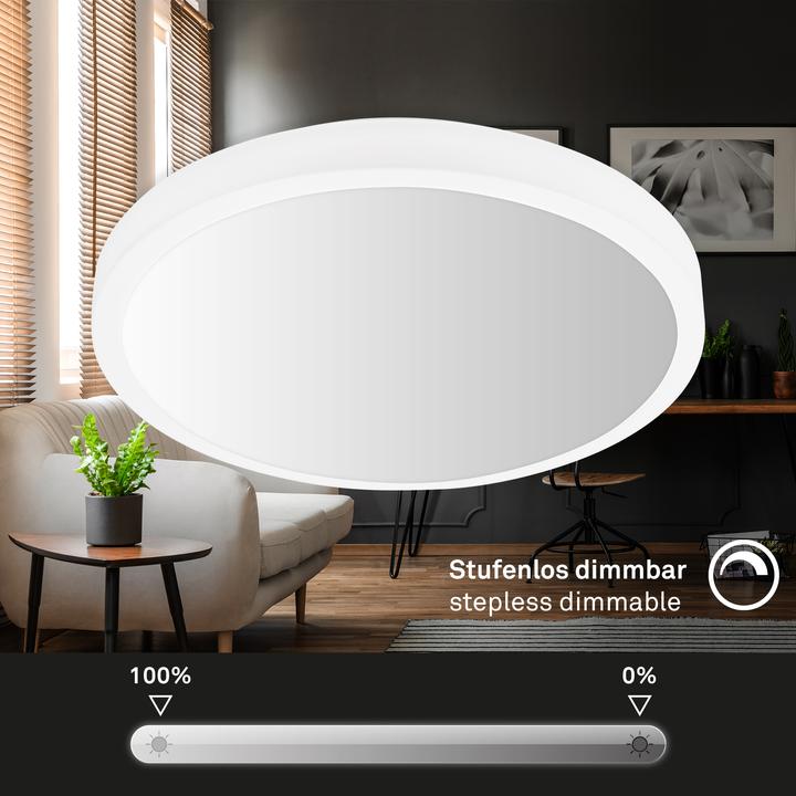 Image du produit Briloner WiFi TUYA + Bluetooth Panneau LED RGB/W CCT, LED/21W (2100 lm)